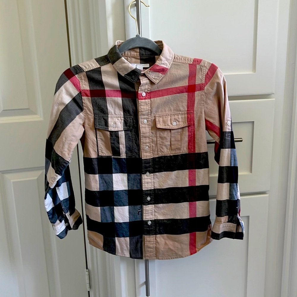 Boys Burberry cotton button down. *See description*